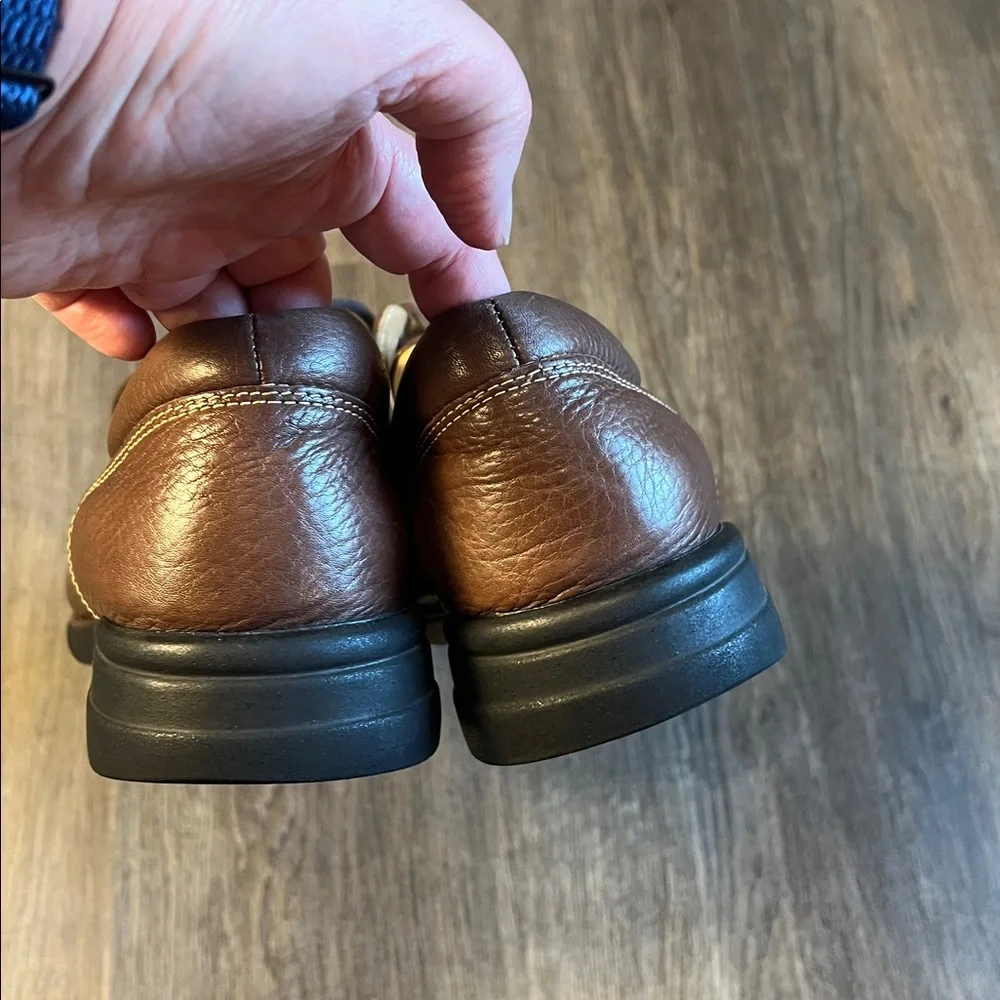 Johnston & Murphy Shuler Bicycle Brown Leather Men’s Shoes Size 10